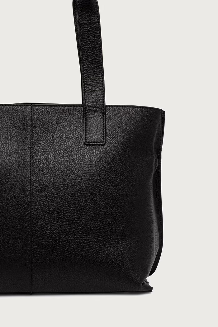Akcesoria Barbour Torebka shopper damska skórzana LBA0548 czarny