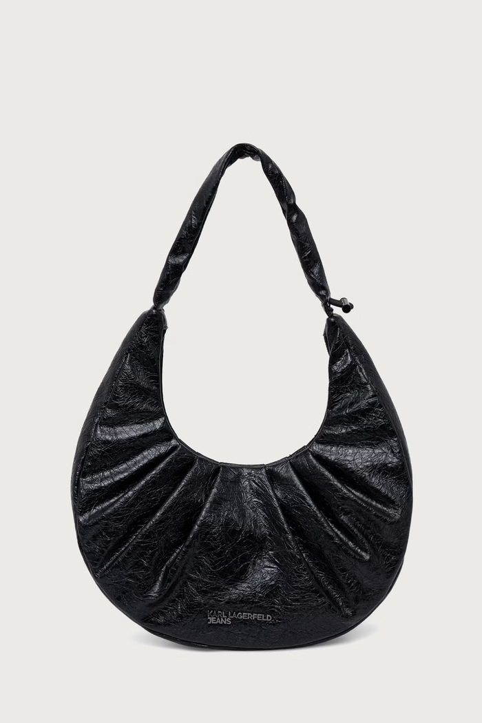 Karl Lagerfeld Jeans Τσάντα hobo γυναικεία μαύρο B4W30269
