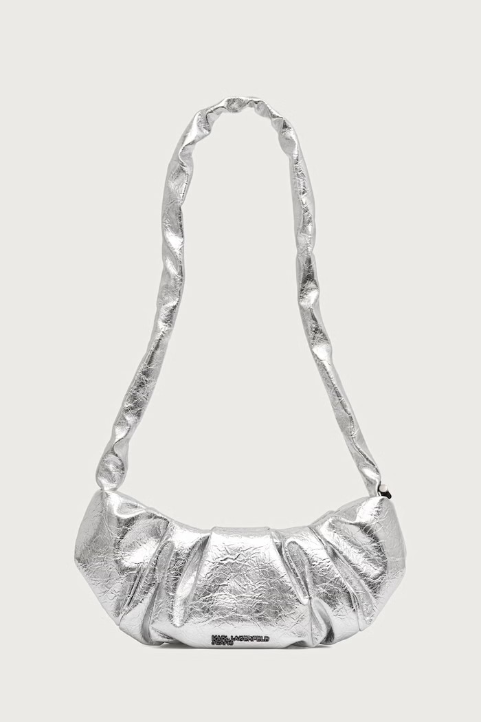 Karl Lagerfeld Jeans чанта тип хобо дамска сребърен B4W30268
