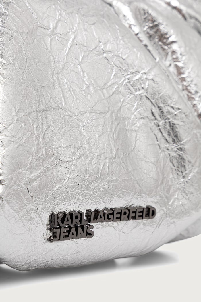 Karl Lagerfeld Jeans чанта тип хобо дамска сребърен B4W30268