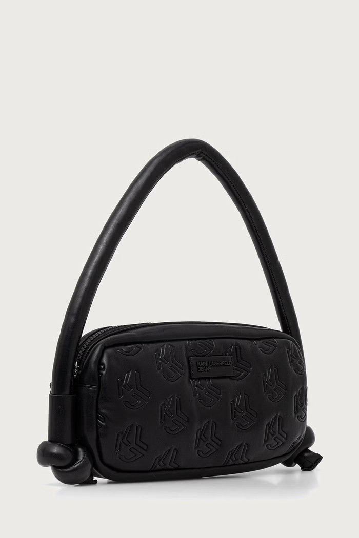 Karl Lagerfeld Jeans Geantă baguette pentru femei cu imitație de piele B4W30186 negru AW26