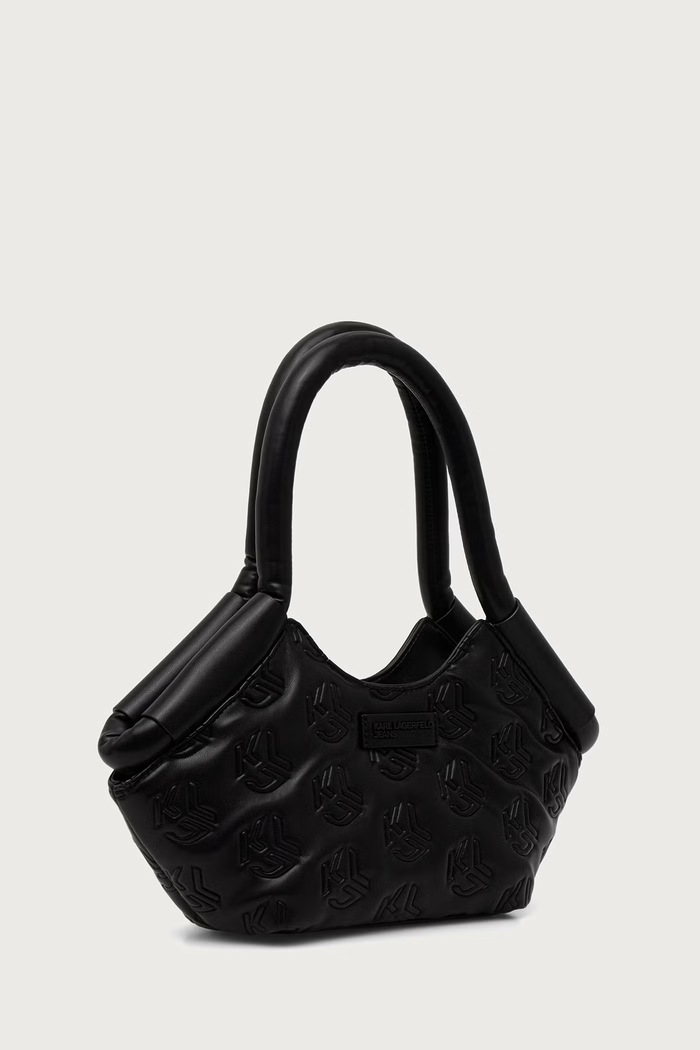 Karl Lagerfeld Jeans Kabelka hobo dámska z imitácie kože B4W30185 čierna AW26