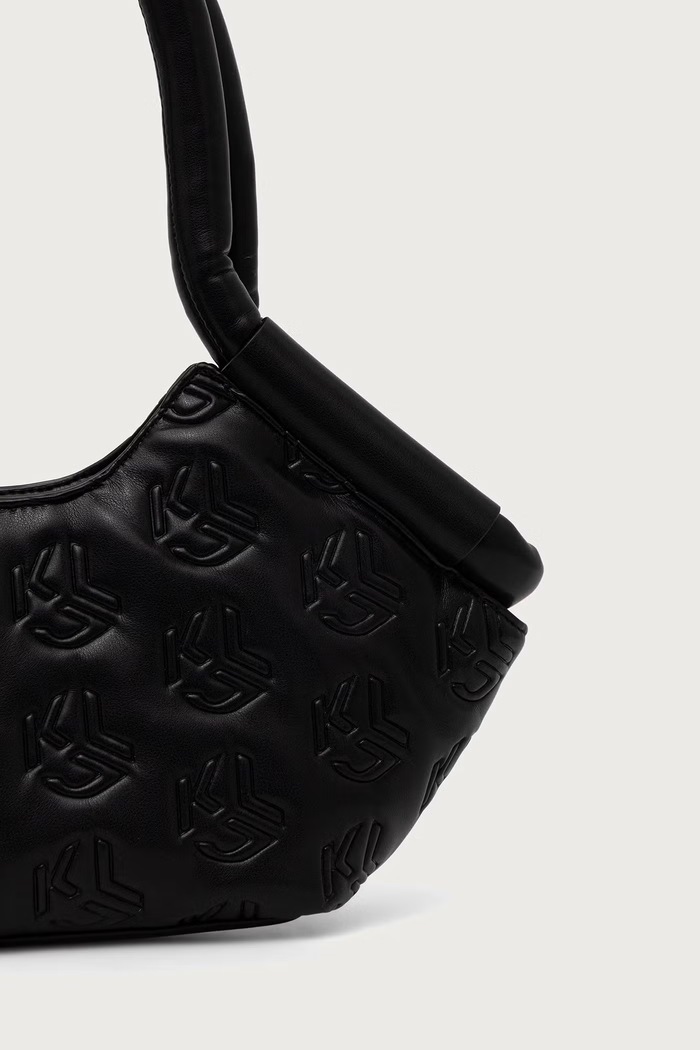 Doplnky Karl Lagerfeld Jeans Kabelka hobo dámska z imitácie kože B4W30185 čierna