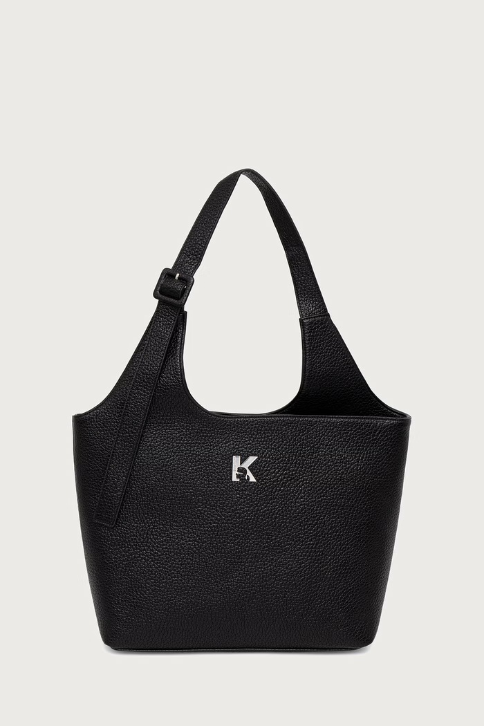 Karl Lagerfeld Jeans Shopper γυναικεία από απομίμηση δέρματος μαύρο B4W30175