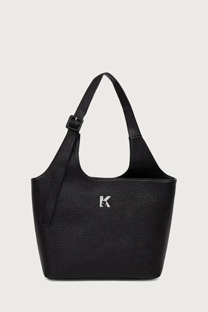 Karl Lagerfeld Jeans Shopper γυναικεία από απομίμηση δέρματος μαύρο B4W30175