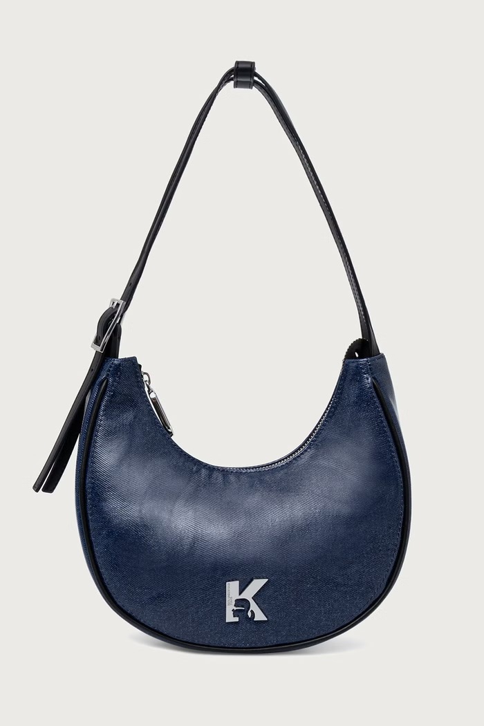 Karl Lagerfeld Jeans Torebka hobo damska niebieski B4W30170