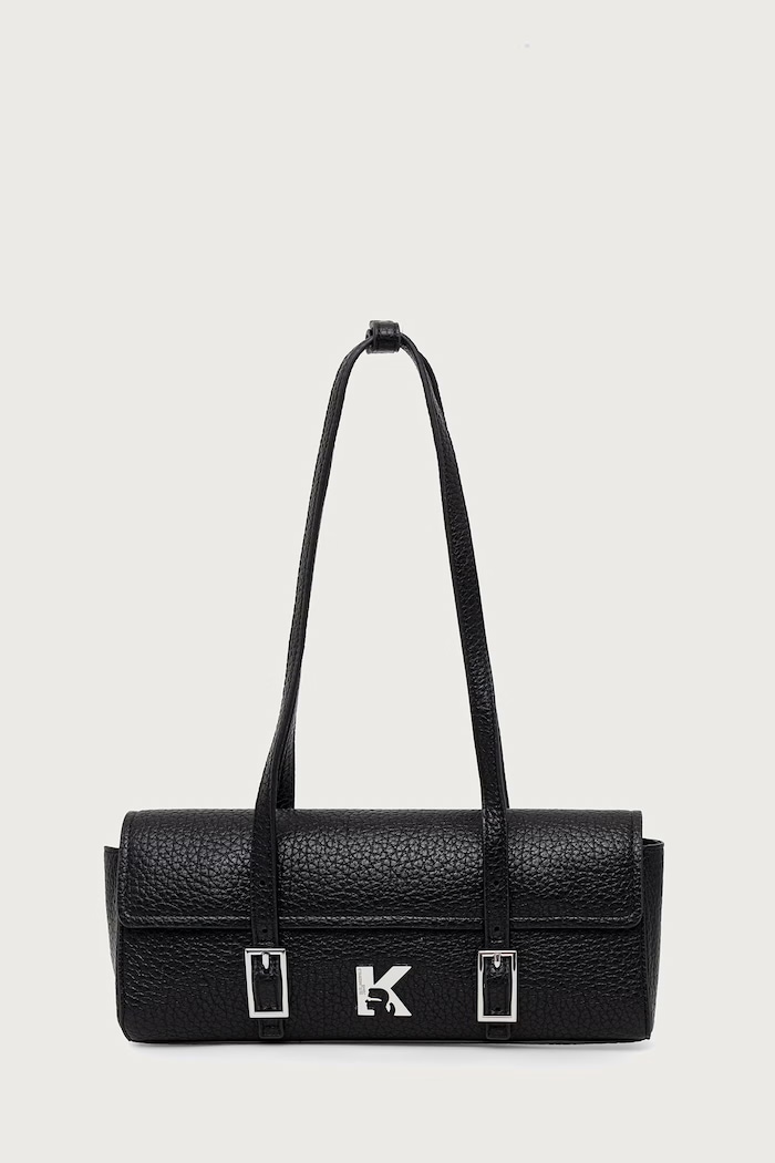 Karl Lagerfeld Jeans Baguette γυναικεία από απομίμηση δέρματος μαύρο B4W30169