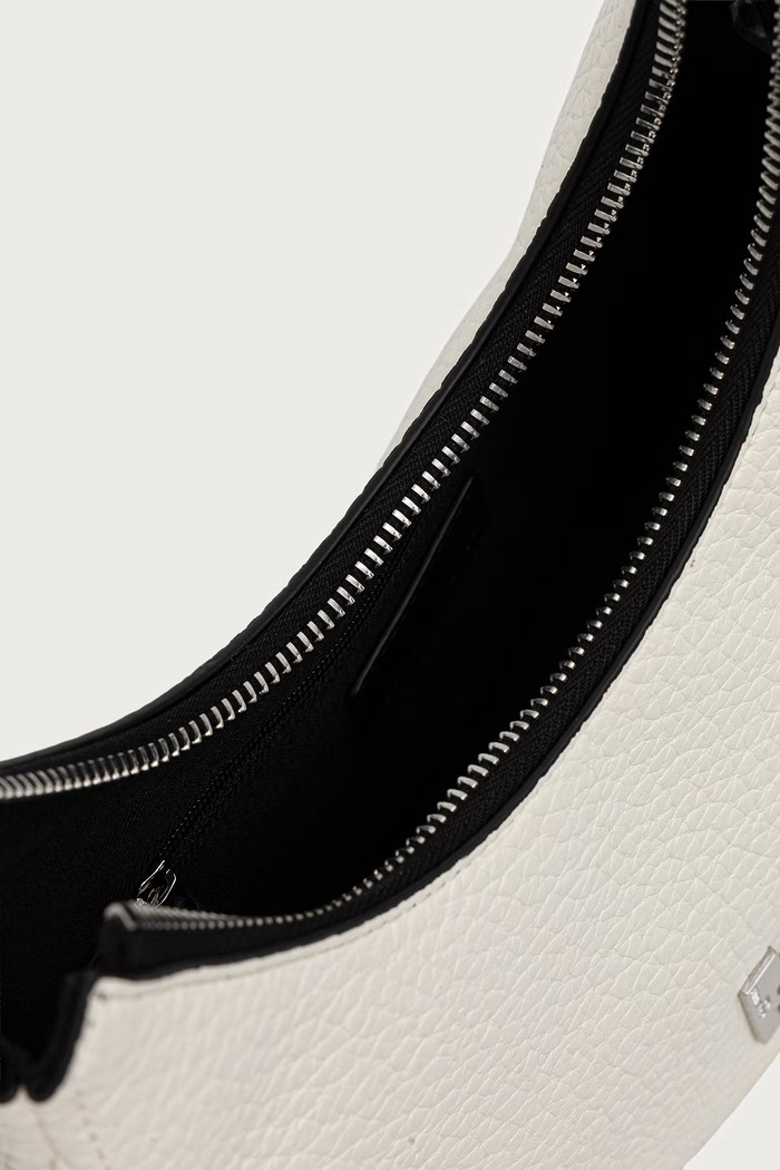 Geantă cu imitație de piele Karl Lagerfeld Jeans B4W30168 alb