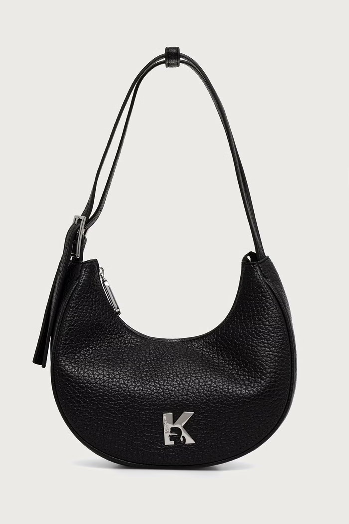 Karl Lagerfeld Jeans чанта от имитация на кожа черен B4W30168