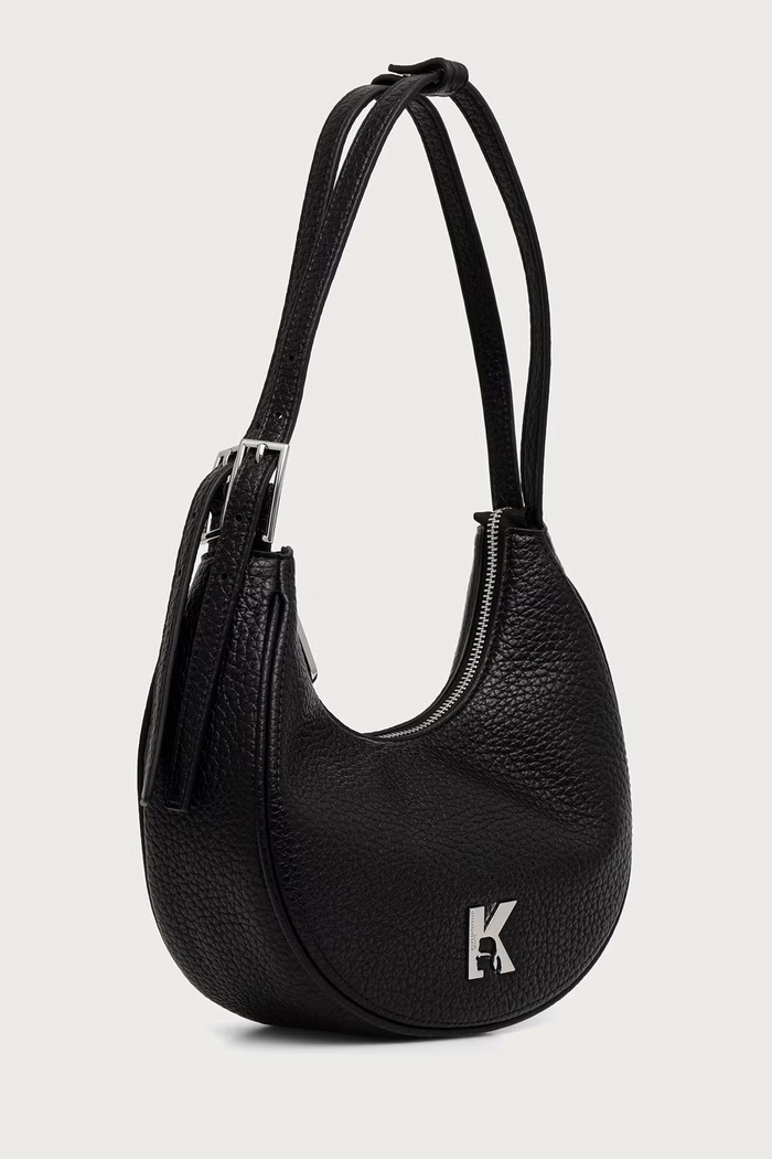 Karl Lagerfeld Jeans чанта от имитация на кожа B4W30168 черен AW26
