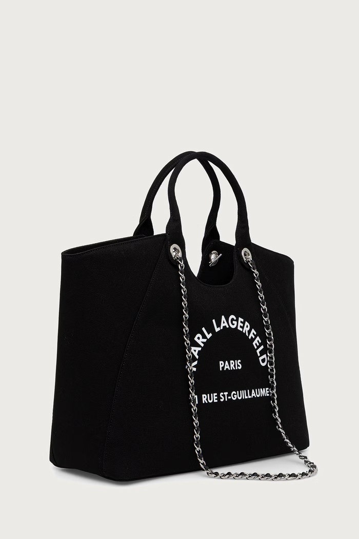 Karl Lagerfeld nákupní taška dámská bavlněná B3W50068 černá AW26