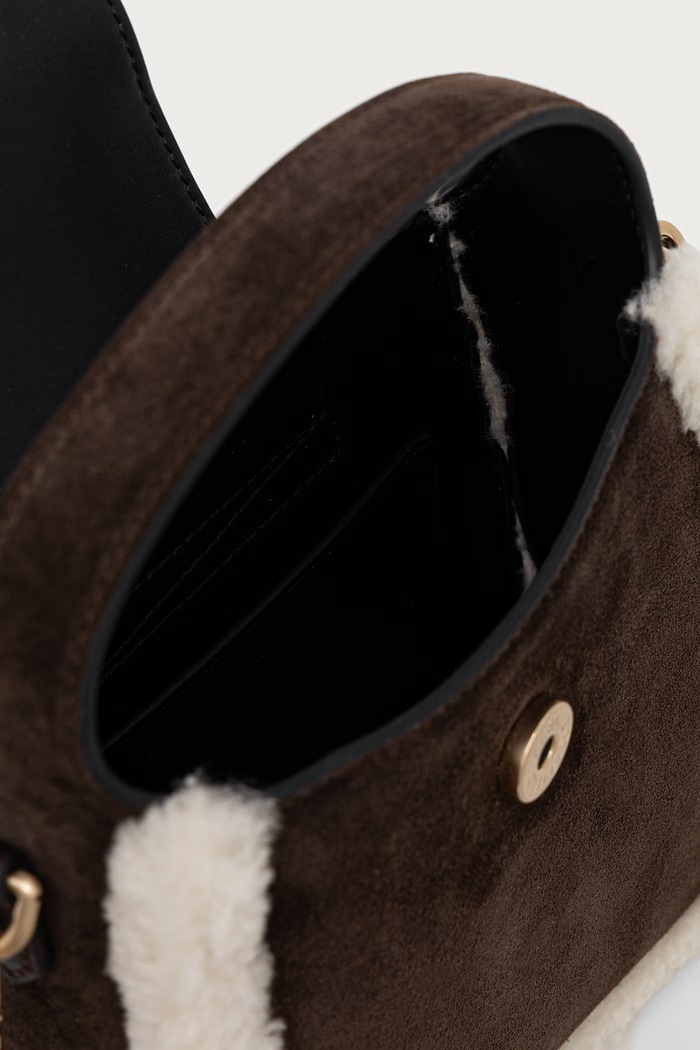 Karl Lagerfeld crossbody kabelka dámska kožená B4W30009 hnedá