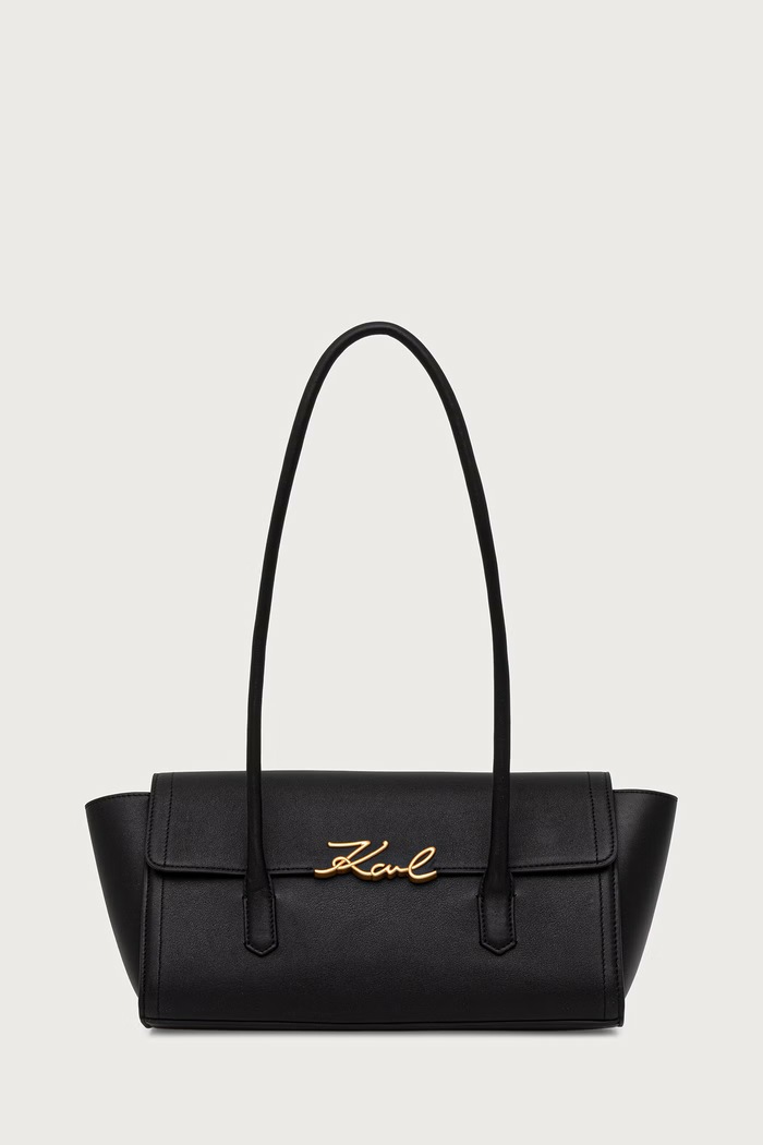 Karl Lagerfeld Torba za žene od kože K/SIGNATURE crna B4W30012
