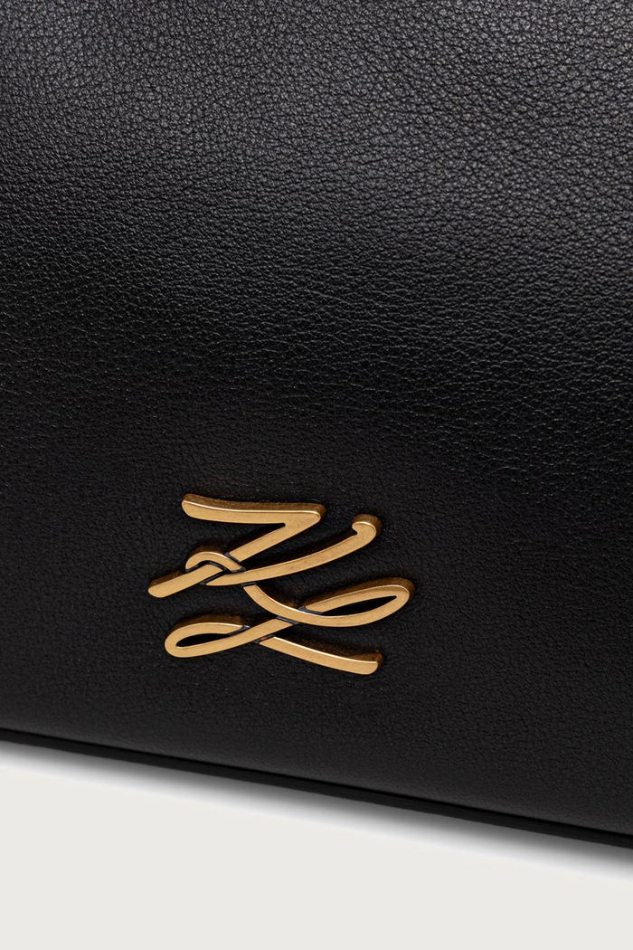 Μικρή τσάντα γυναικεία δερμάτινη Karl Lagerfeld B4W30036 μαύρο