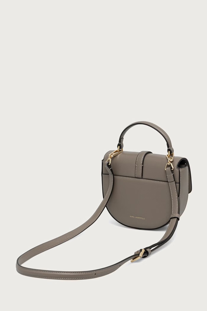 Akcesoria Karl Lagerfeld Torebka crossbody damska skórzana K/AUTOGRAPH B4W30039 szary