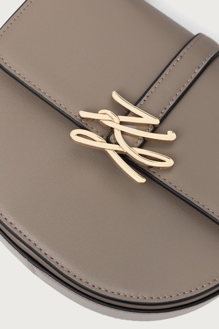Torebka crossbody damska skórzana K/AUTOGRAPH Karl Lagerfeld B4W30039 szary