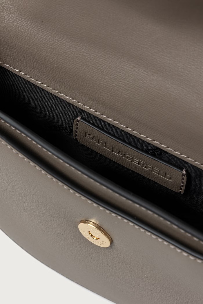Torebka crossbody damska skórzana K/AUTOGRAPH Karl Lagerfeld szary B4W30039