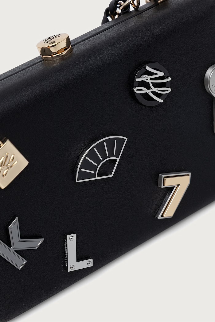 Crossbody kabelka dámska z imitácie kože K/SOIREE Karl Lagerfeld B4W30074 čierna