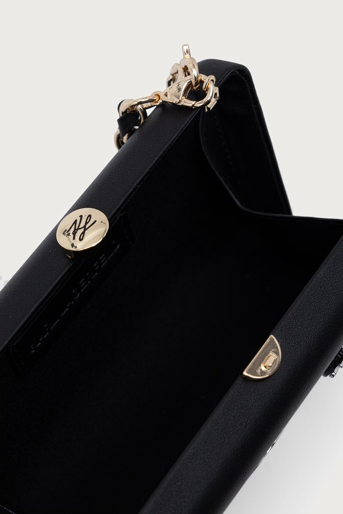 Crossbody kabelka dámska z imitácie kože K/SOIREE Karl Lagerfeld čierna B4W30074