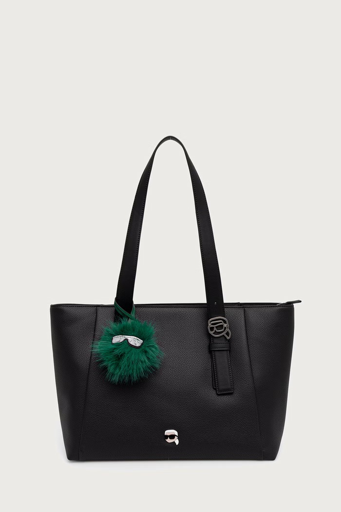 Karl Lagerfeld shopper torba za žene od imitacije kože crna B4W30081