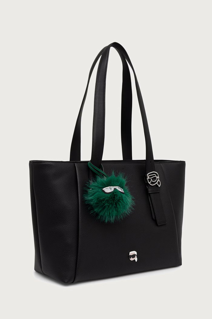 Karl Lagerfeld shopper torba za žene od imitacije kože B4W30081 crna AW26