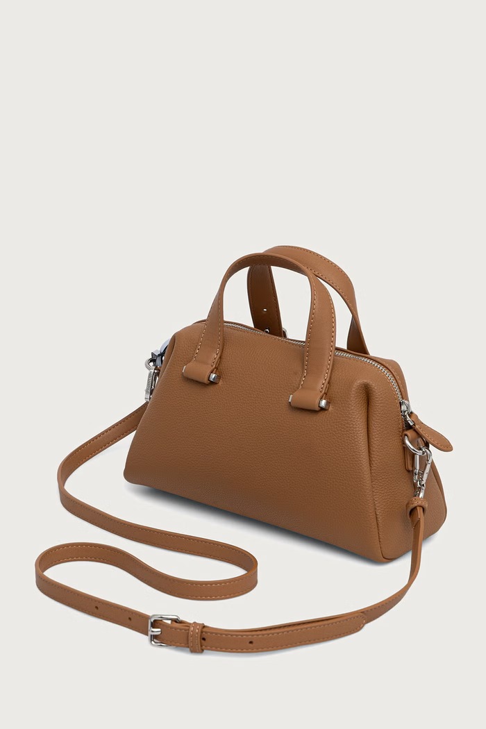 Akcesoria Karl Lagerfeld torebka crossbody damska z imitacji skóry B4W30082 brązowy