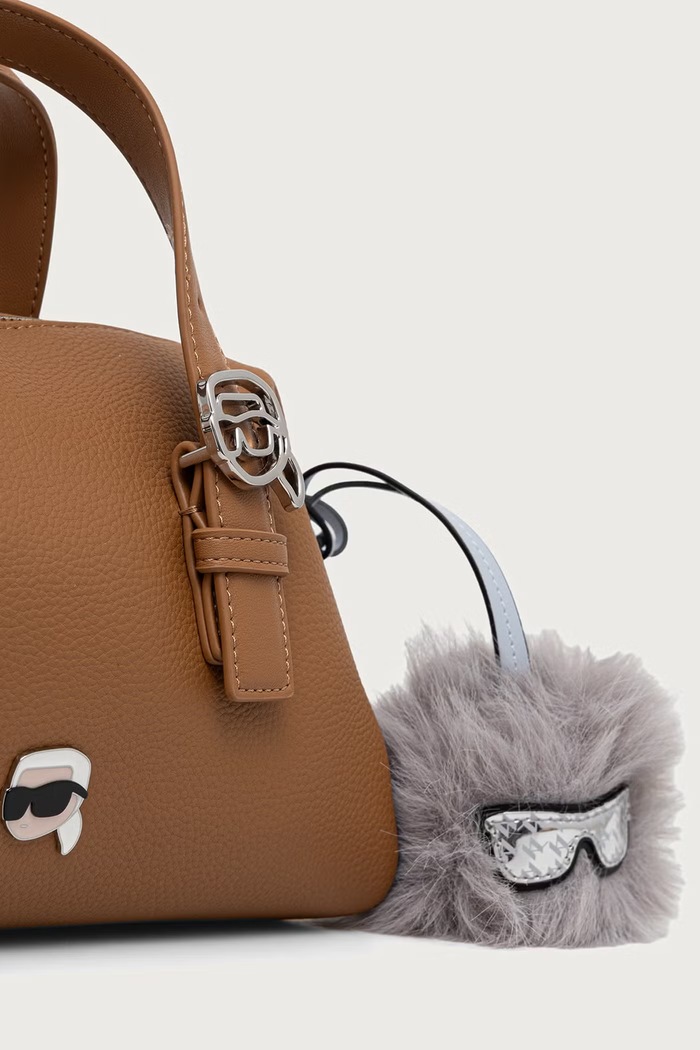 Karl Lagerfeld torebka crossbody damska z imitacji skóry brązowy B4W30082