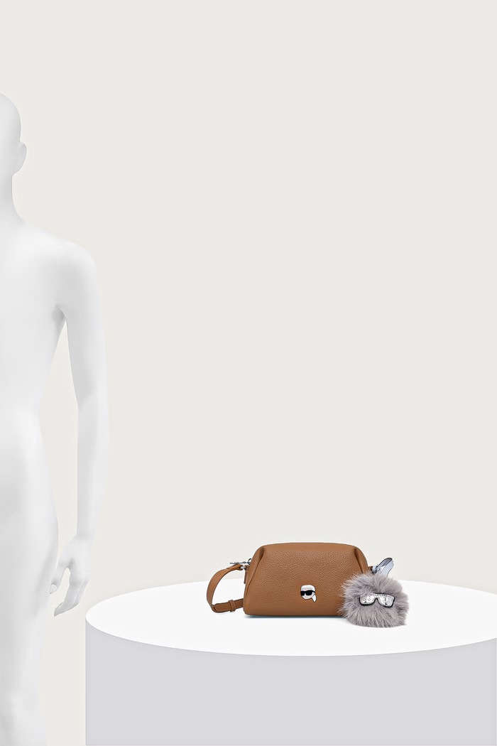 Karl Lagerfeld Чанта crossbody дамска от имитация на кожа B4W30083