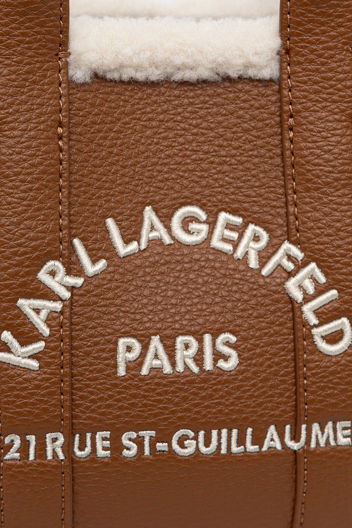 Χιαστί γυναικεία από απομίμηση δέρματος Karl Lagerfeld B4W30089 καφέ