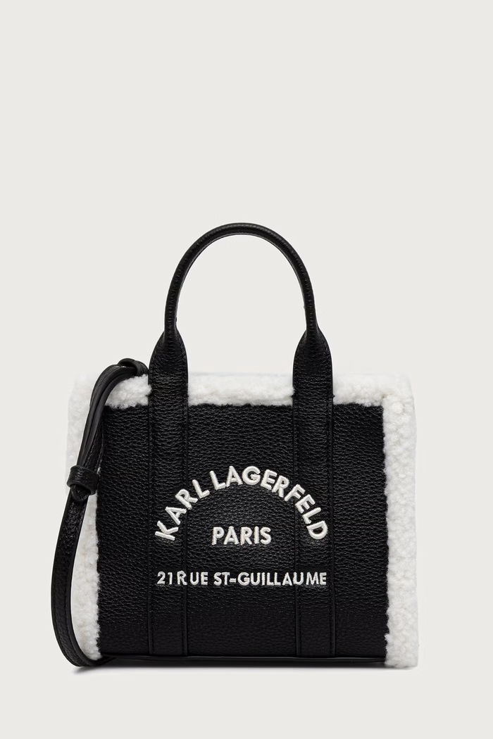 Karl Lagerfeld Χιαστί γυναικεία από απομίμηση δέρματος μαύρο B4W30089
