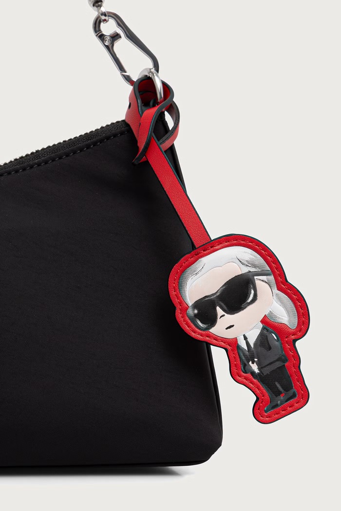 Mala torba hobo za žene Karl Lagerfeld B4W30108 crna