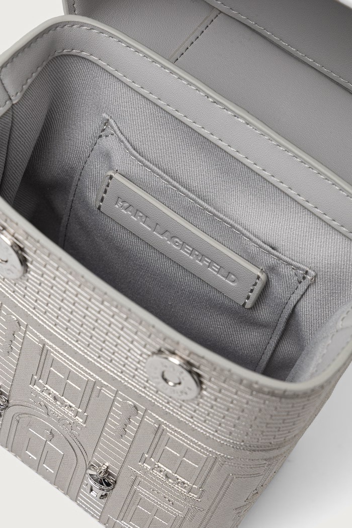 Torebka crossbody damska K/RSG Karl Lagerfeld srebrny B4W30113