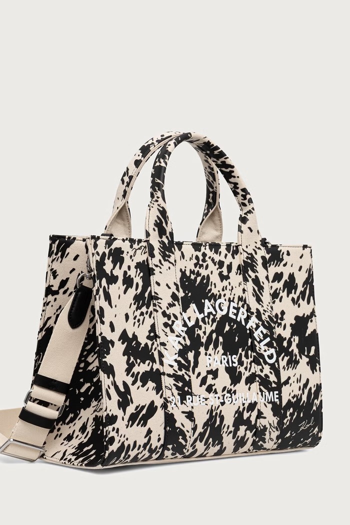 Karl Lagerfeld torebka damska bawełniana B4W50021 beżowy AW26