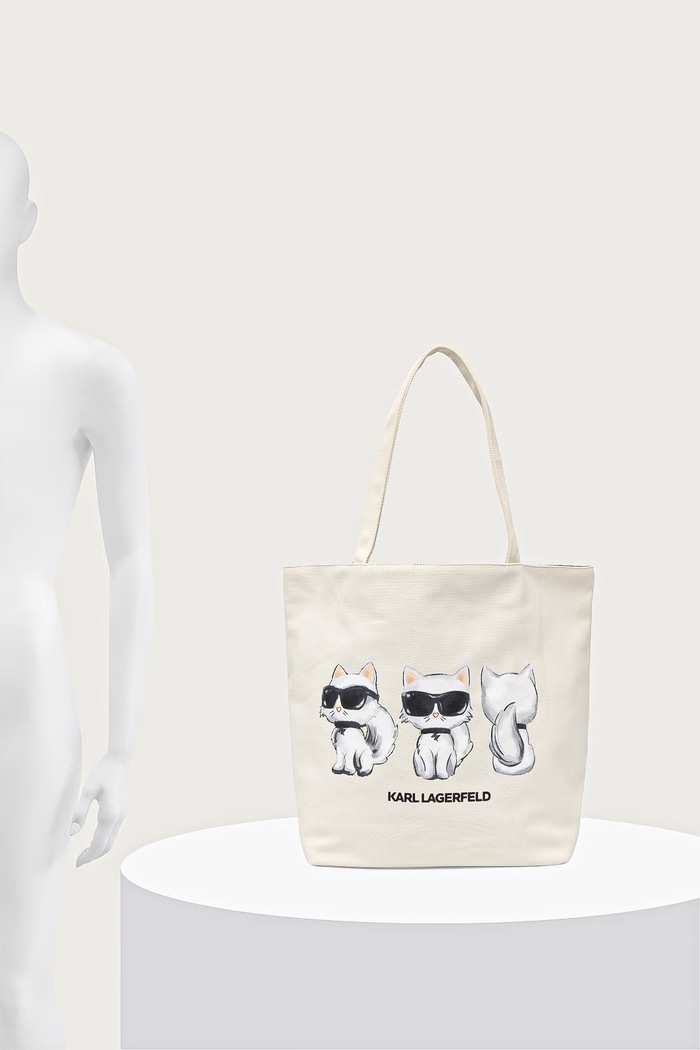 Karl Lagerfeld Torebka tote damska bawełniana B4W50030