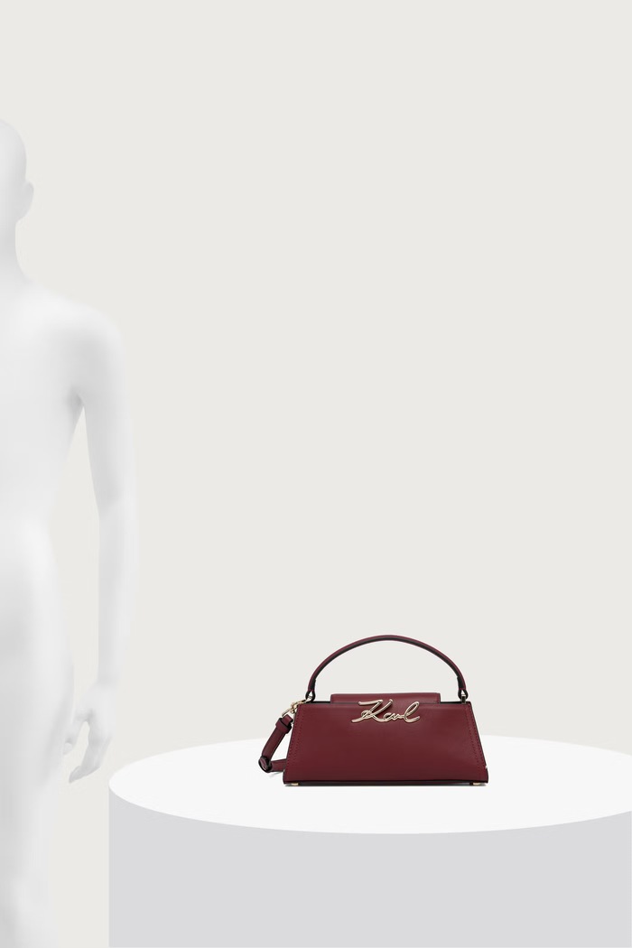 Karl Lagerfeld Crossbody torbica ženska usnjena K/SIGNATURE B4W30207