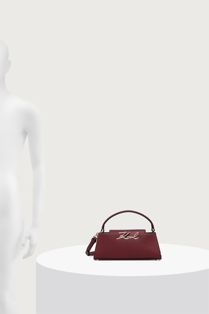 Karl Lagerfeld Crossbody torbica ženska usnjena K/SIGNATURE B4W30207
