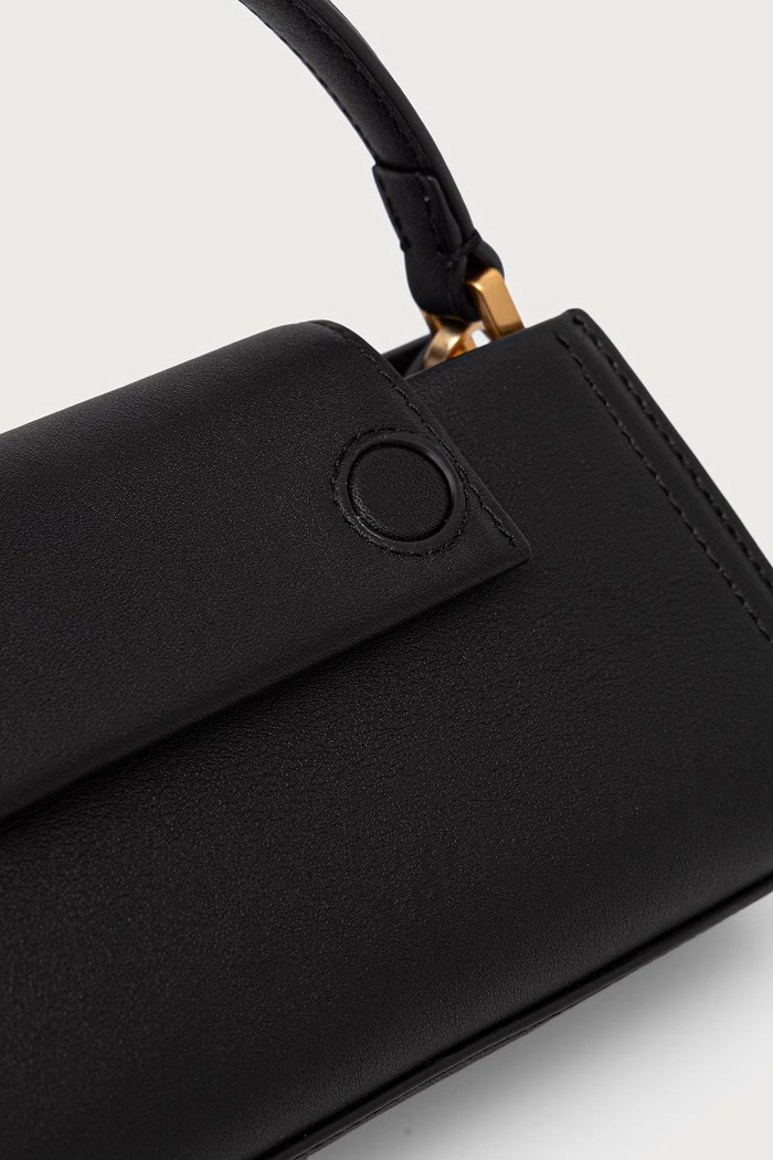 Crossbody torbica ženska usnjena K/SIGNATURE Karl Lagerfeld B4W30207 črna