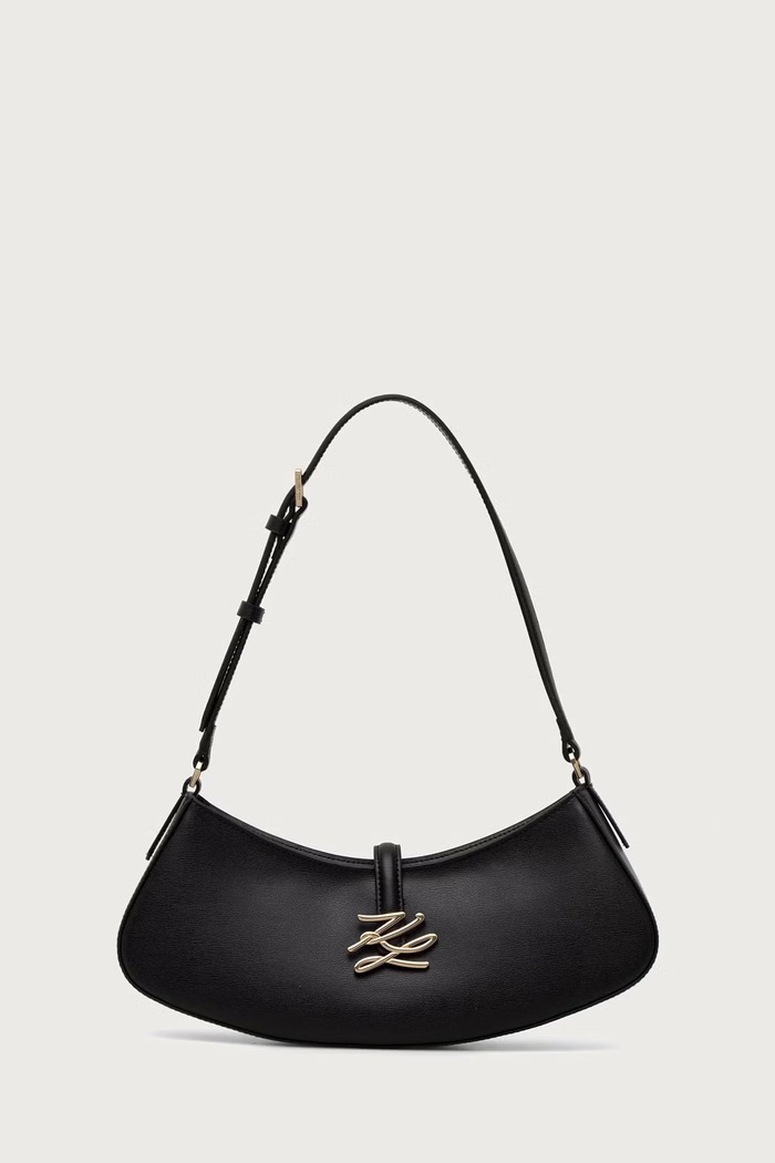 Karl Lagerfeld Torba za žene od kože K/AUTOGRAPH crna B4W30208