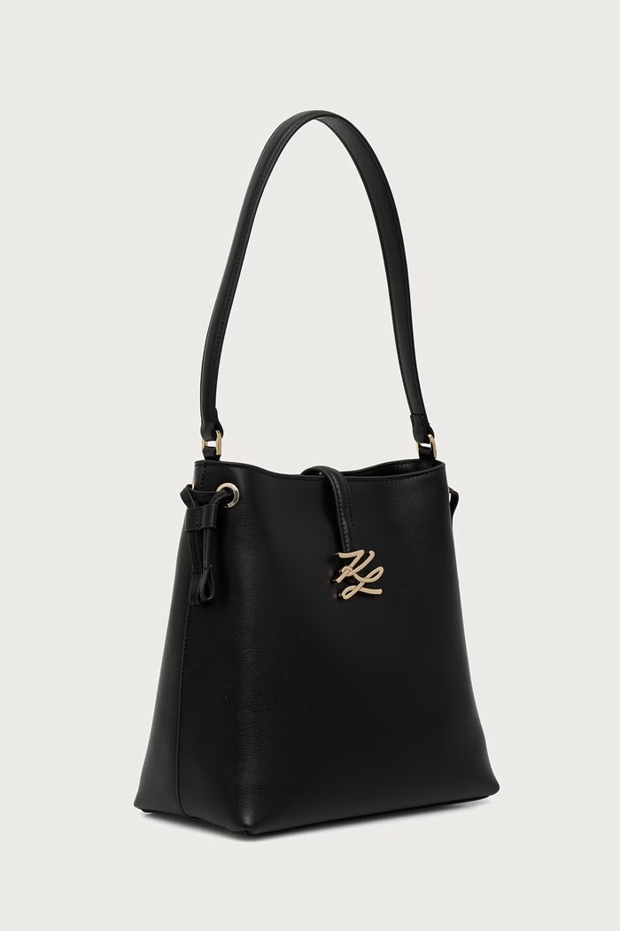 Karl Lagerfeld Shopper torba za žene od kože K/AUTOGRAPH B4W30275 crna AW26