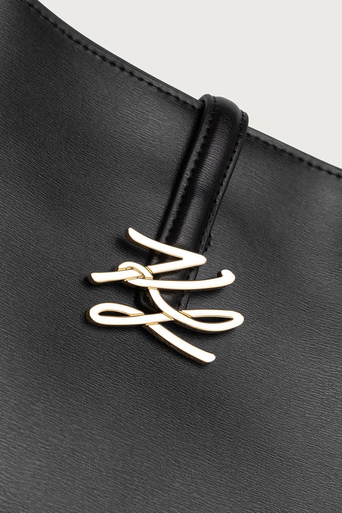 Shopper torba za žene od kože K/AUTOGRAPH Karl Lagerfeld B4W30275 crna