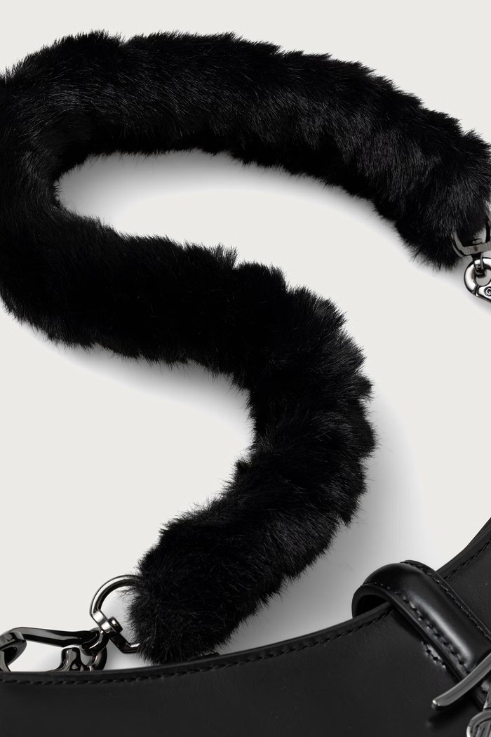Γυναικεία δερμάτινα K/AUTOGRAPH Karl Lagerfeld B4W30297 μαύρο