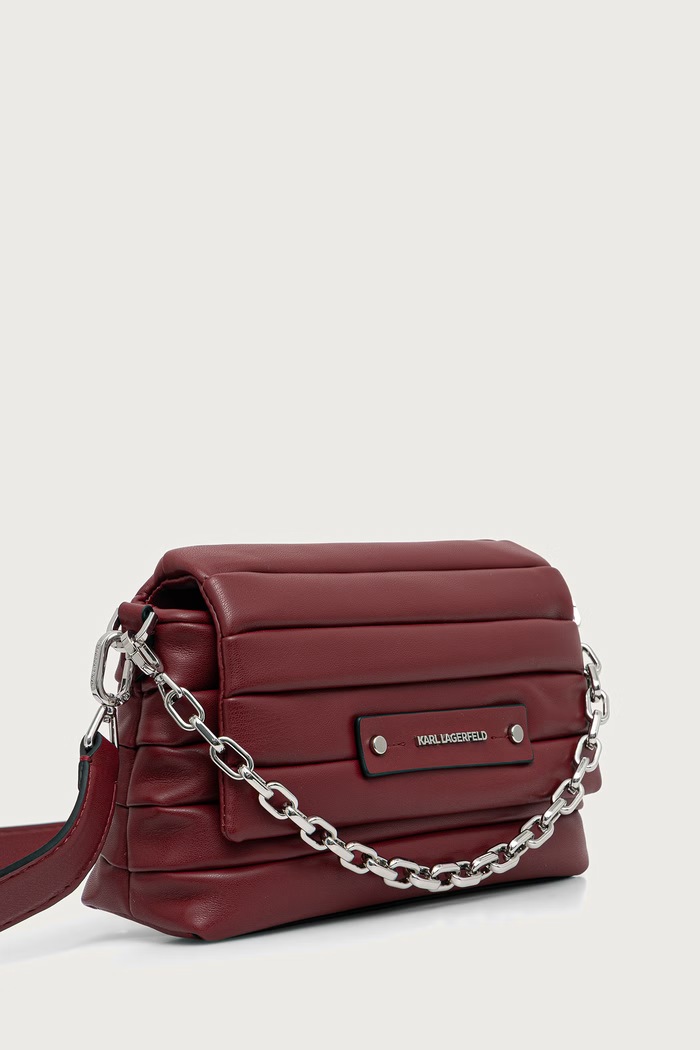 Karl Lagerfeld Torebka crossbody damska z imitacji skóry K/ESSENTIAL czerwony B4W30316