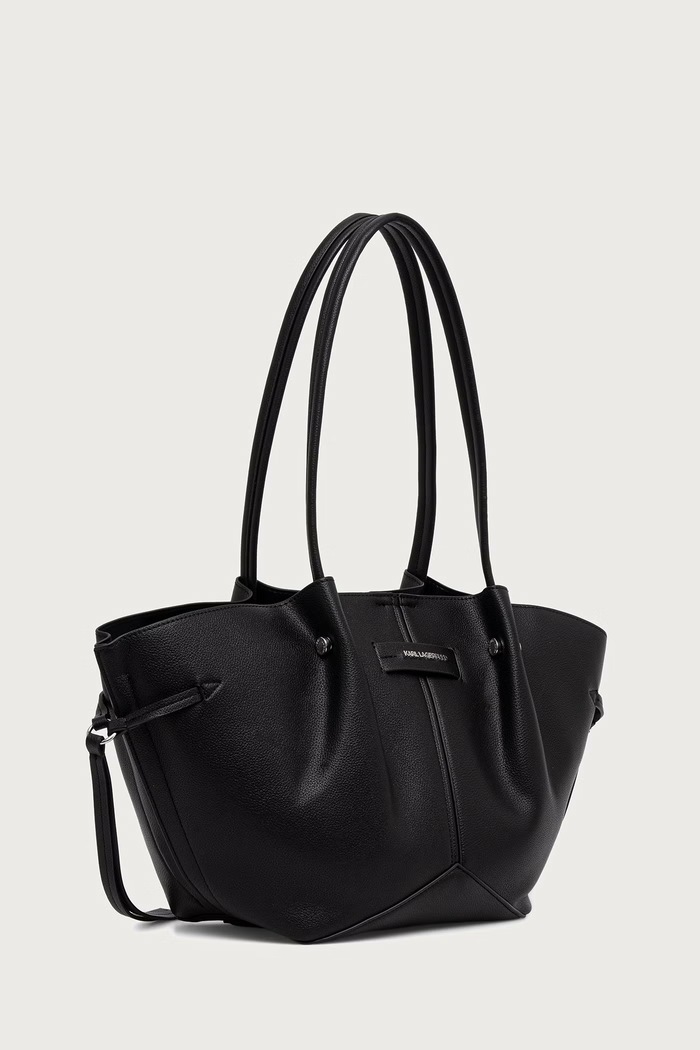 Karl Lagerfeld Shopper γυναικεία από απομίμηση δέρματος K/PIERCED B4W30329 μαύρο AW26