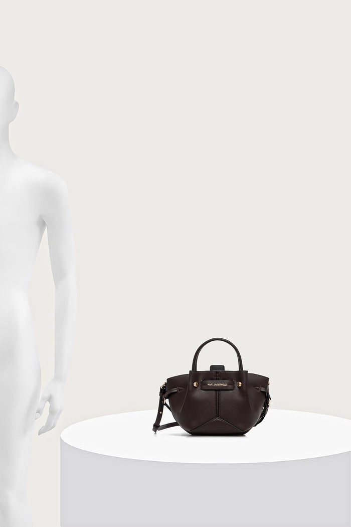 Akcesoria Karl Lagerfeld Torebka crossbody damska K/PIERCED B4W30330 brązowy