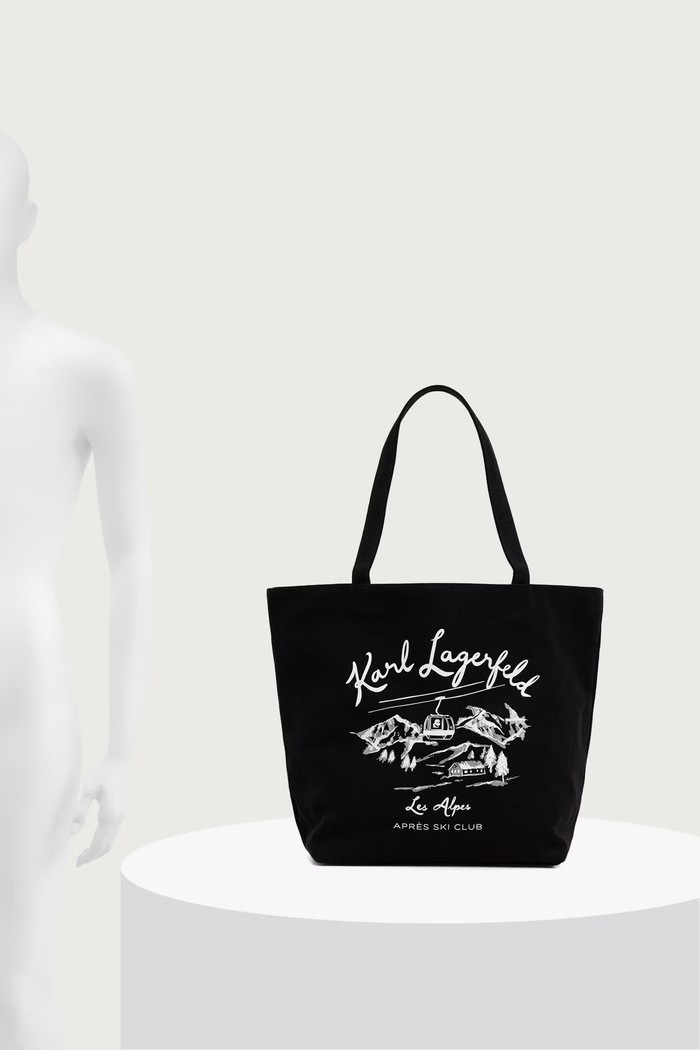 Karl Lagerfeld dvostrana torba za žene pamučna B4W50056