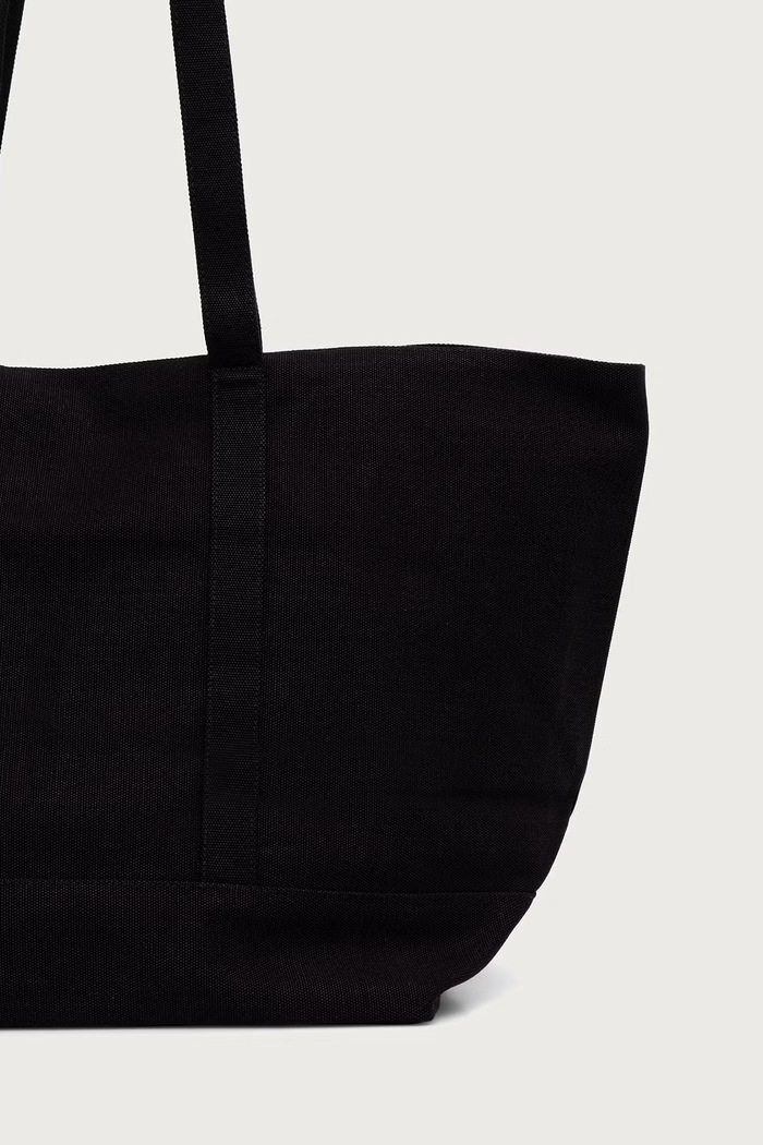 Doplnky Karl Lagerfeld kabelka dámska bavlnená B4W50060 čierna