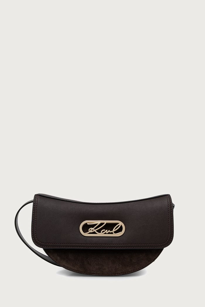 Karl Lagerfeld Crossbody kabelka dámska K/SIGNATURE hnedá B4W30337