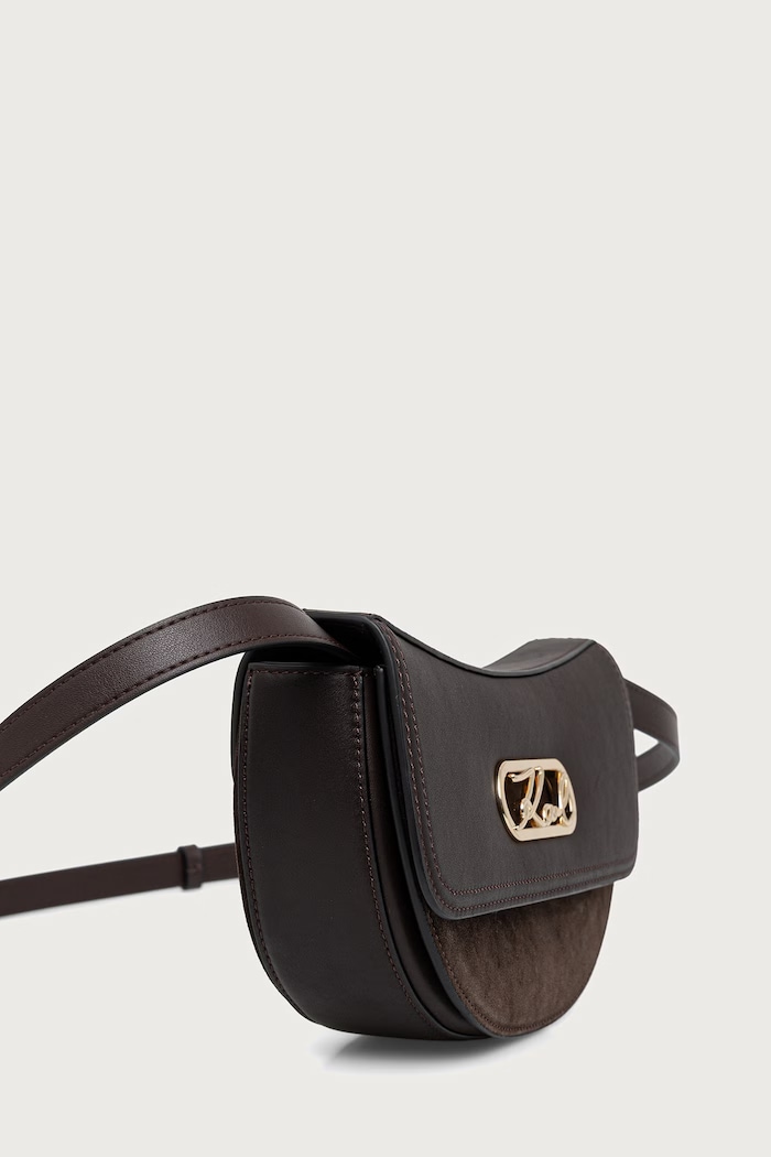 Karl Lagerfeld Crossbody kabelka dámska K/SIGNATURE B4W30337 hnedá AW26