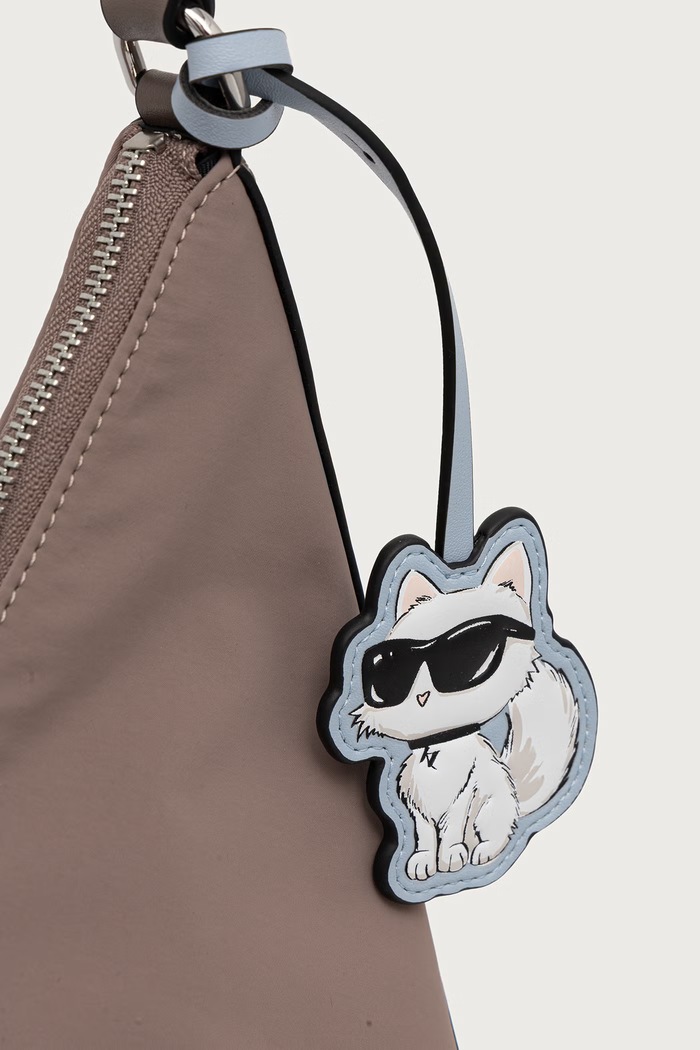 Torebka damska z imitacji skóry Karl Lagerfeld B4W30342 beżowy