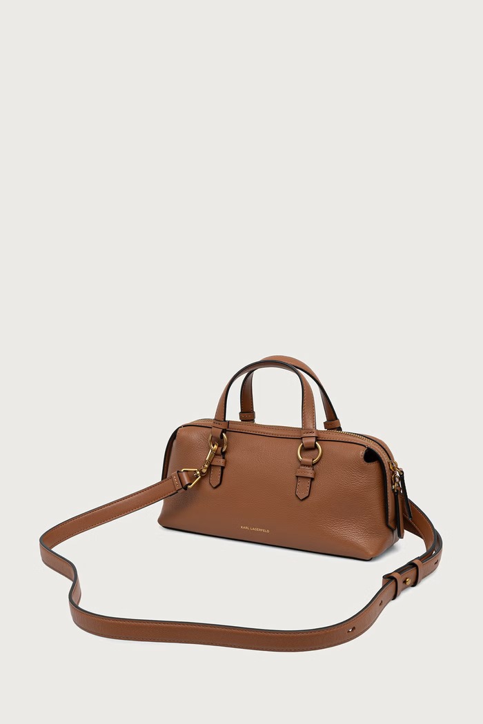 Akcesoria Karl Lagerfeld Torebka crossbody damska skórzana K/AUTOGRAPH B4W30206 brązowy